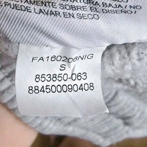 Air Jordan Sweatpants Mens Small Gray Baggy Wide Leg Casual Jumpman Fleece Lined - Picture 9 of 10